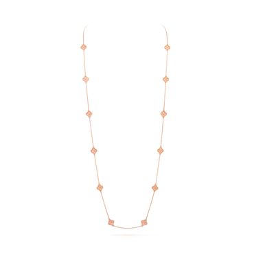 Van Cleef & Arpel Sweet Alhambra necklace 16 motifs, 18K Rose Gold (Pre-Owned)