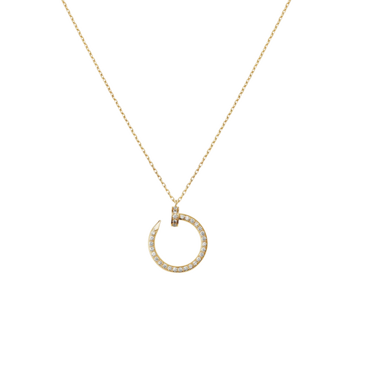 Cartier Juste Un Clou Pendant – 18K Yellow Gold with Diamonds
