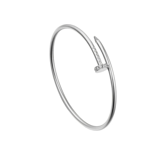 Cartier Juste Un Clou Diamond Tip Small Bracelet – 18K White Gold (Pre-Owned)