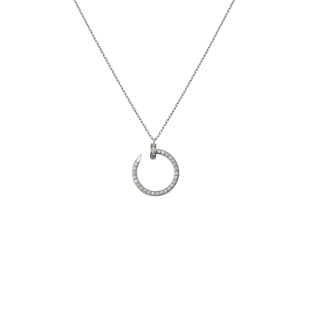 Cartier Juste Un Clou Pendant – 18K White Gold with Diamonds