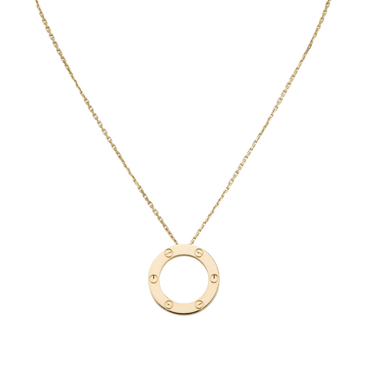 Cartier Love Pendant 3 Diamonds 18k Yellow Gold