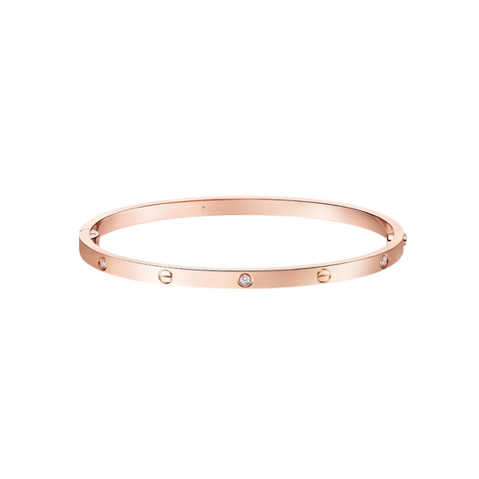 Cartier Small Love Bracelet 6 Diamonds 18k Gold