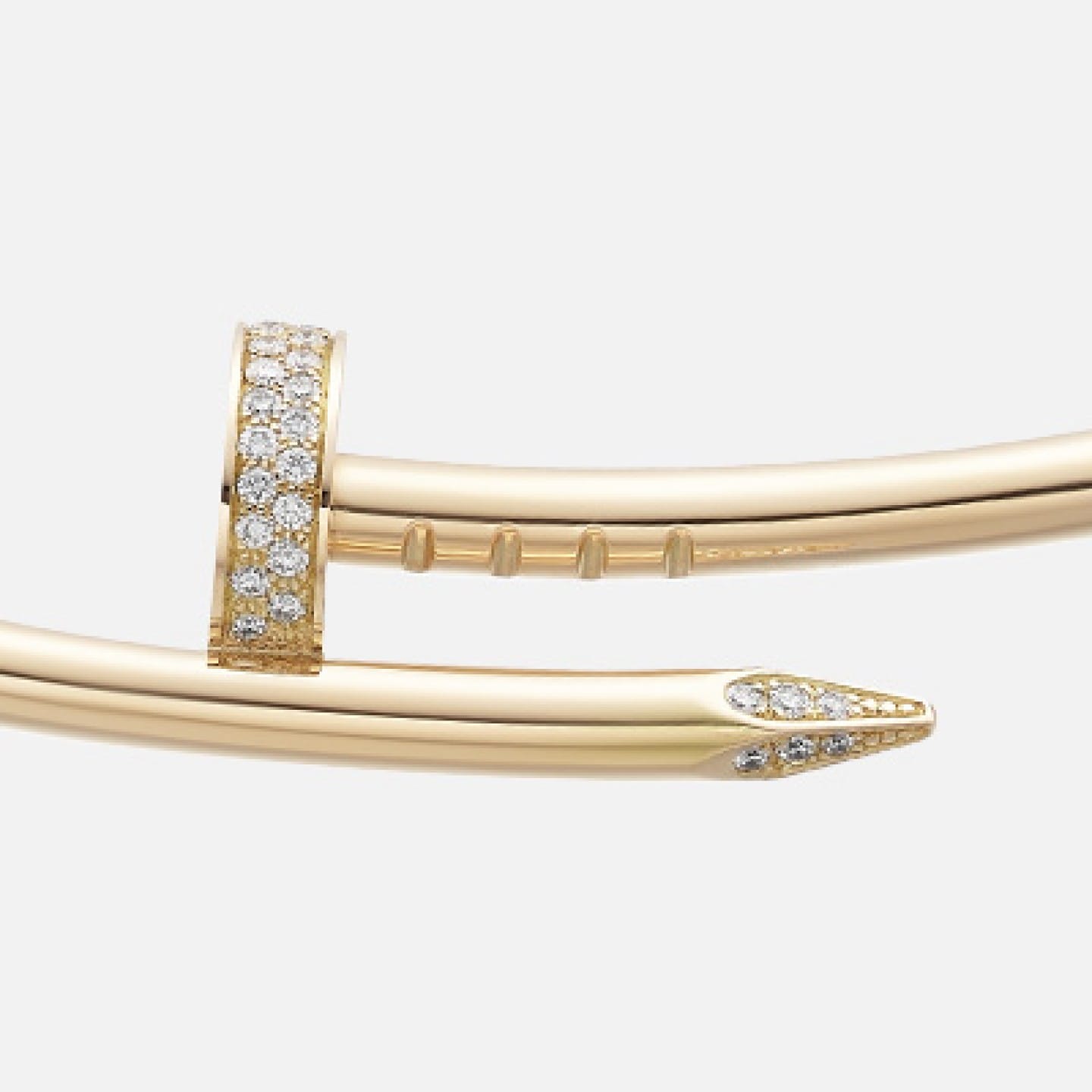 Cartier Juste Un Clou Diamond Tip Bracelet – 18K Yellow Gold (Pre-Owned)