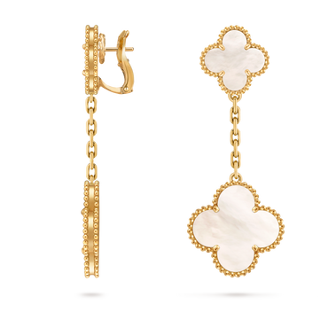 Van Cleef & Arpels Magic Alhambra earrings 2 motif Mother of Pearl