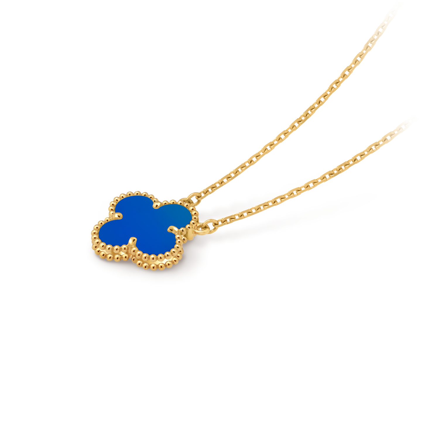 Van Cleef & Arpels Alhambra Pendant – Agate, 18K Yellow Gold (Pre-Owned)