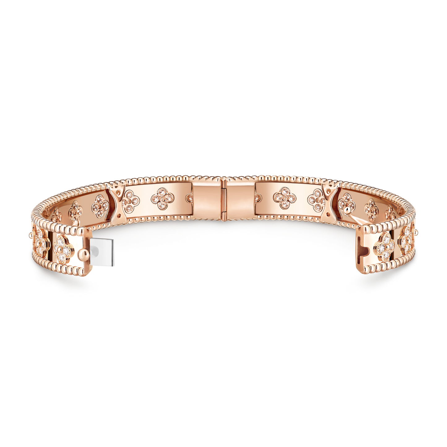 Van Cleef & Arpels Perlée Sweet Clovers Bracelet Medium Model 18K Rose Gold