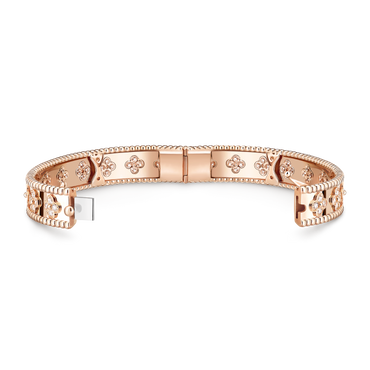 Van Cleef & Arpels Perlée Sweet Clovers Bracelet Medium Model 18K Rose Gold
