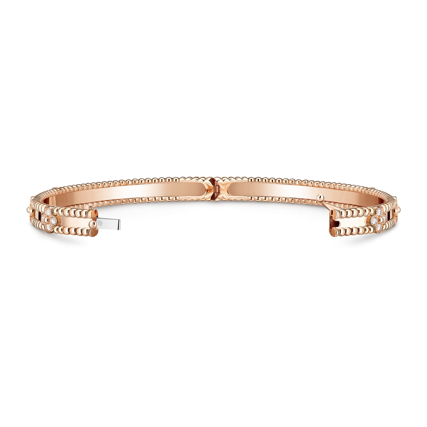 Van Cleef & Arpels Perlée Sweet Clovers Bracelet Medium Model 18K Rose Gold