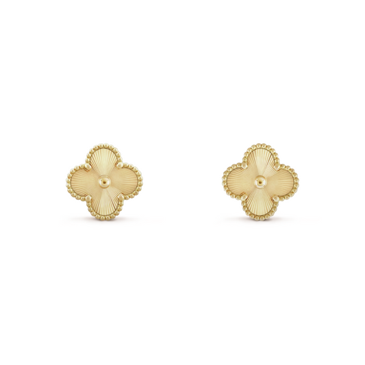 Van Cleef & Arpels Vintage Alhambra Earrings – 18K Yellow Gold (Pre-Owned)
