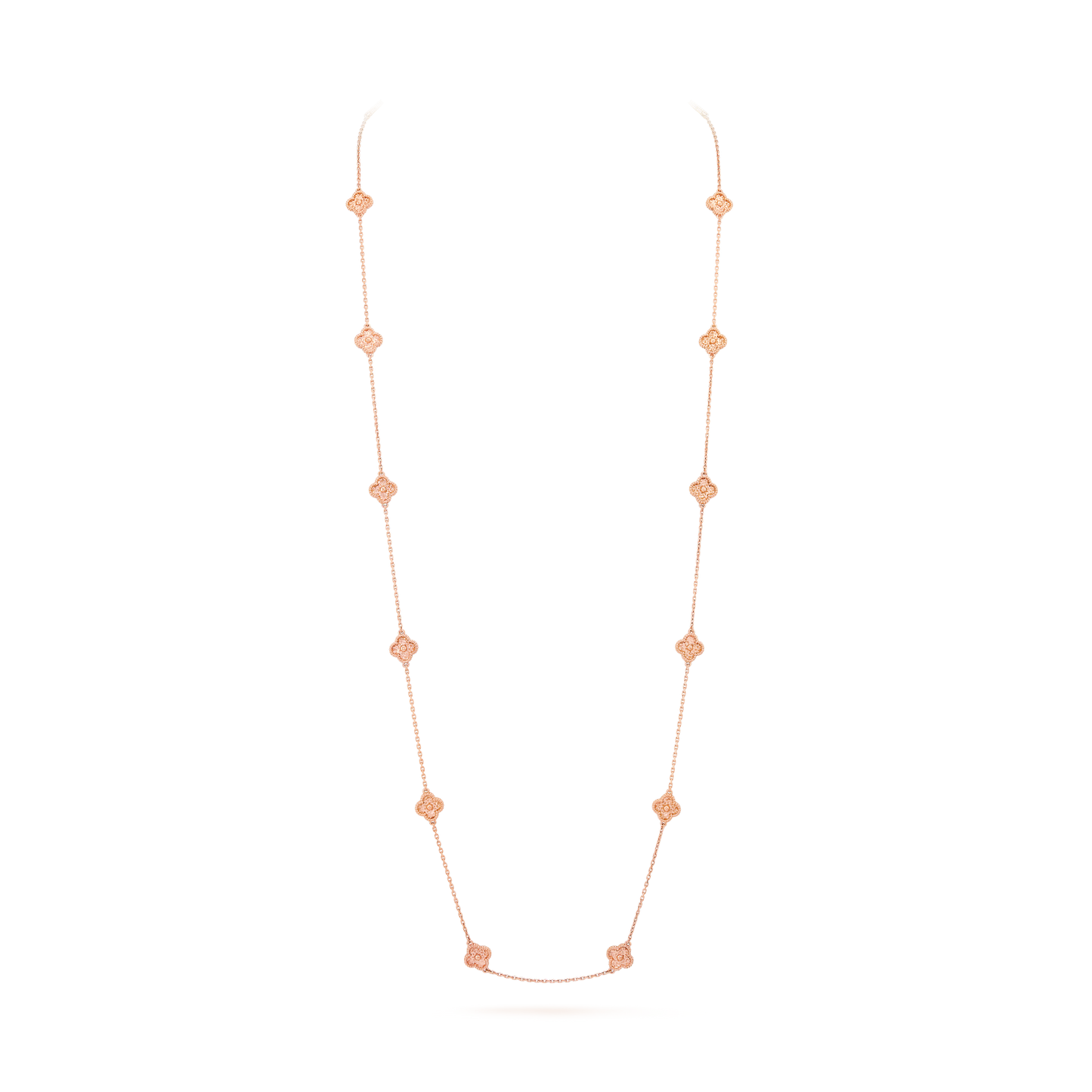 Van Cleef & Arpel Sweet Alhambra necklace 16 motifs, 18K Rose Gold (Pre-Owned)