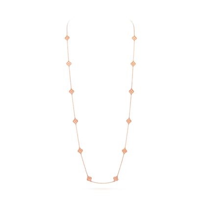 Van Cleef & Arpel Sweet Alhambra necklace 16 motifs, 18K Rose Gold (Pre-Owned)