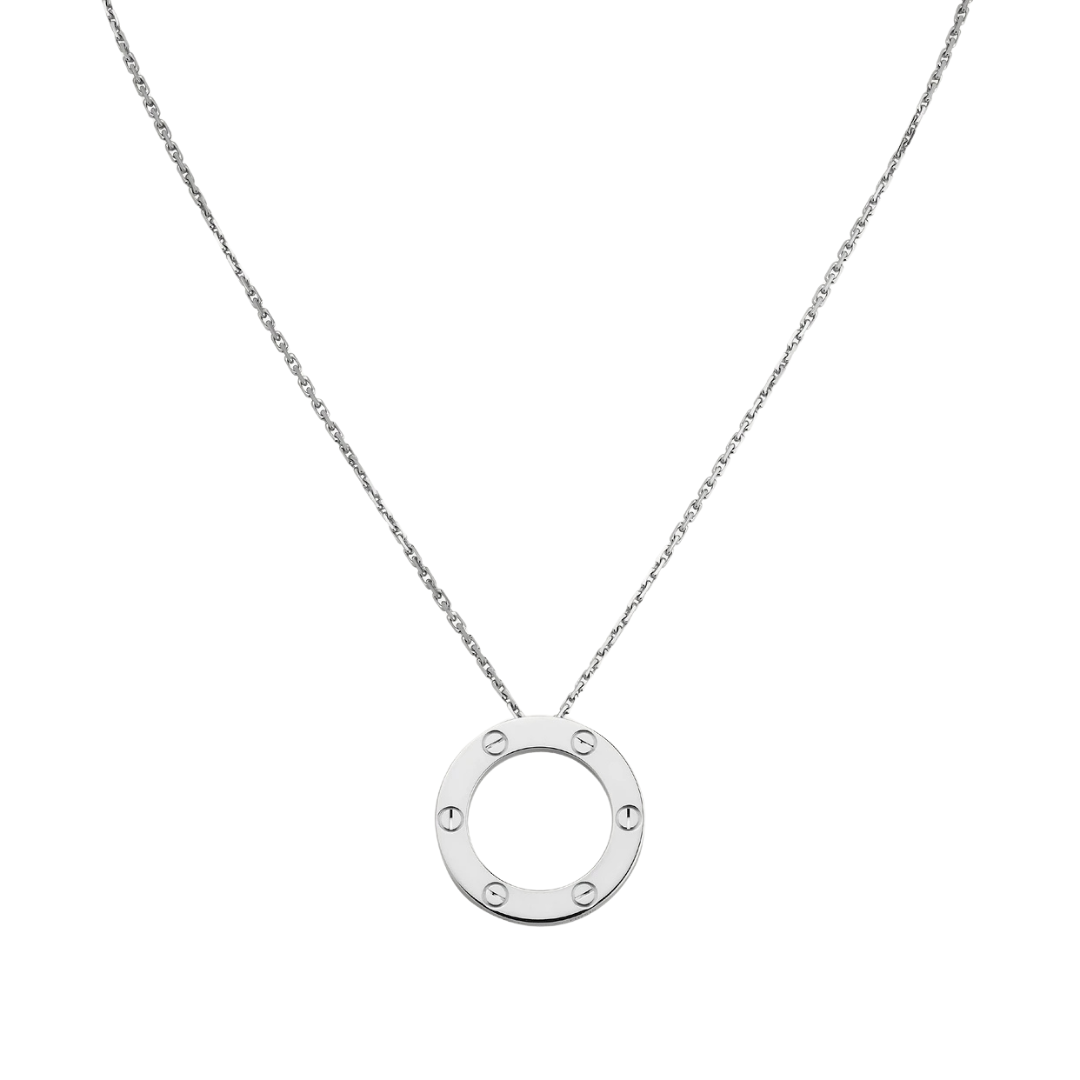 Cartier Love Pendant 3 Diamonds 18ct White Gold