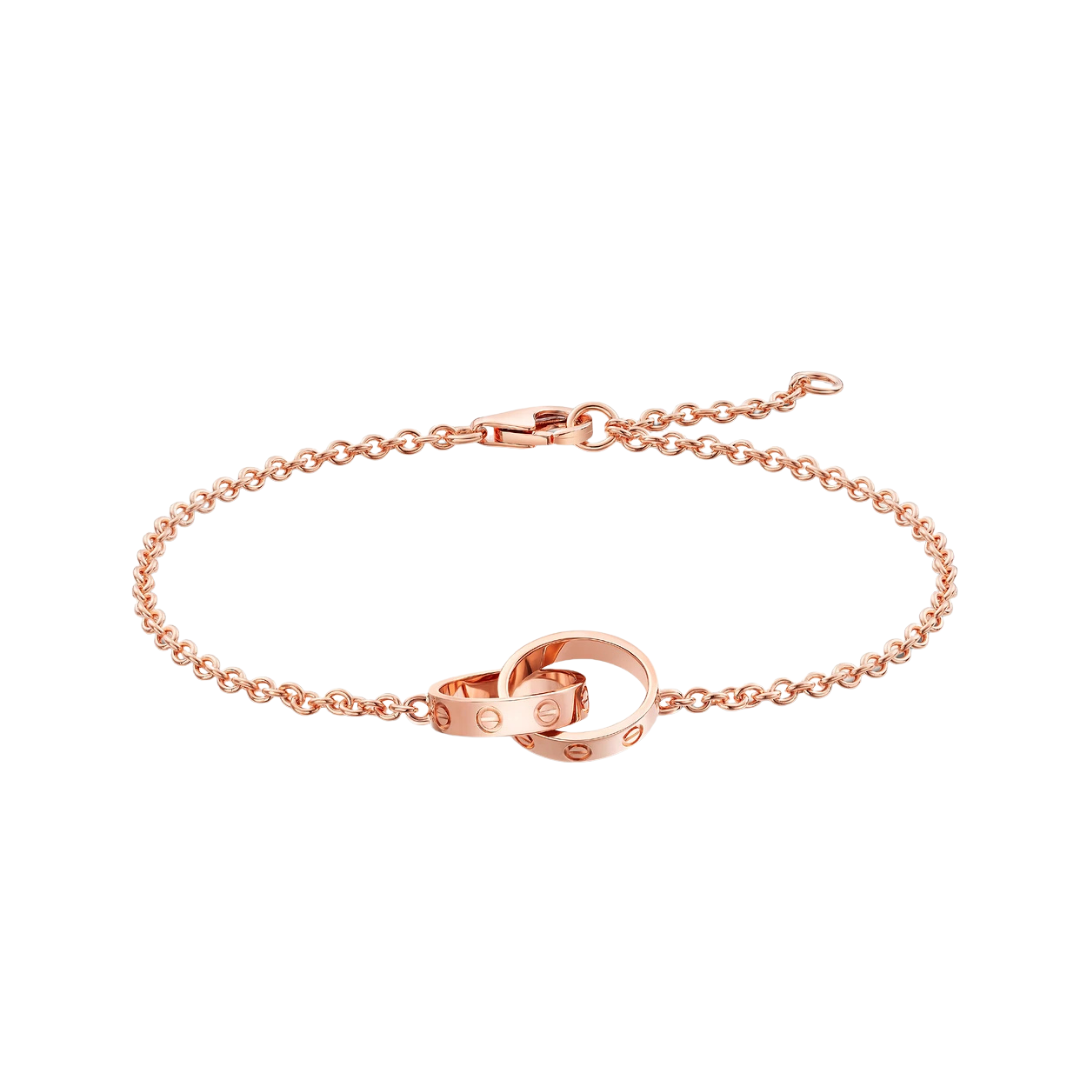 Cartier Love Bracelet small Rings on Chain