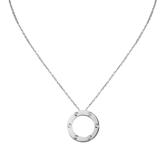Cartier Love Pendant & in solid 18K White gold