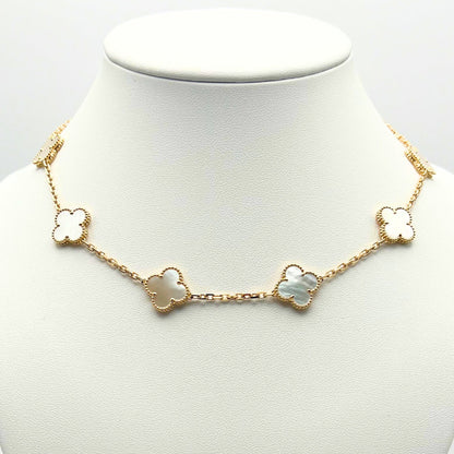 Van Cleef & Arpels Alhambra necklace 10 motifs, Mother of Pearl 18K Yellow Gold (Pre-Owned)