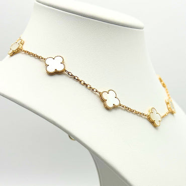 Van Cleef & Arpels Alhambra necklace 10 motifs, Mother of Pearl 18K Yellow Gold (Pre-Owned)