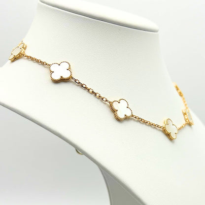 Van Cleef & Arpels Alhambra necklace 10 motifs, Mother of Pearl 18K Yellow Gold (Pre-Owned)