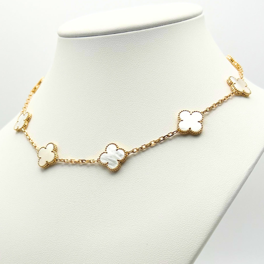 Van Cleef & Arpels Alhambra necklace 10 motifs, Mother of Pearl 18K Yellow Gold (Pre-Owned)