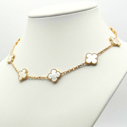 Van Cleef & Arpels Alhambra necklace 10 motifs, Mother of Pearl 18K Yellow Gold (Pre-Owned)