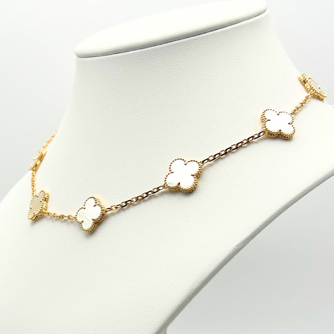 Van Cleef & Arpels Alhambra necklace 10 motifs, Mother of Pearl 18K Yellow Gold (Pre-Owned)
