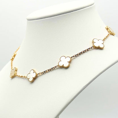 Van Cleef & Arpels Alhambra necklace 10 motifs, Mother of Pearl 18K Yellow Gold (Pre-Owned)