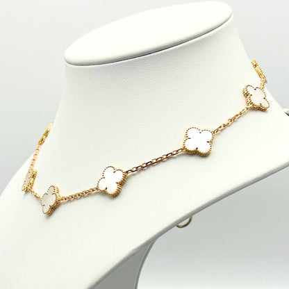 Van Cleef & Arpels Alhambra necklace 10 motifs, Mother of Pearl 18K Yellow Gold (Pre-Owned)