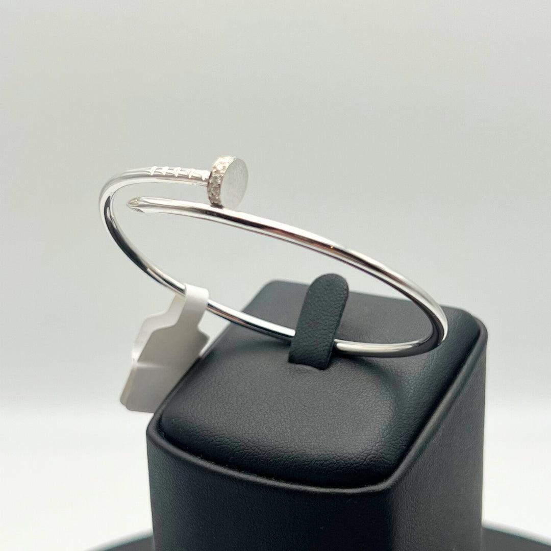 Cartier Juste Un Clou Diamond Tip Small Bracelet – 18K White Gold (Pre-Owned)