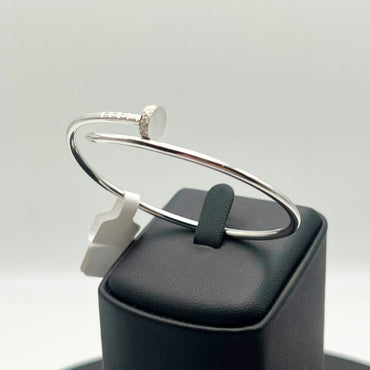 Cartier Juste Un Clou Diamond Tip Small Bracelet – 18K White Gold (Pre-Owned)