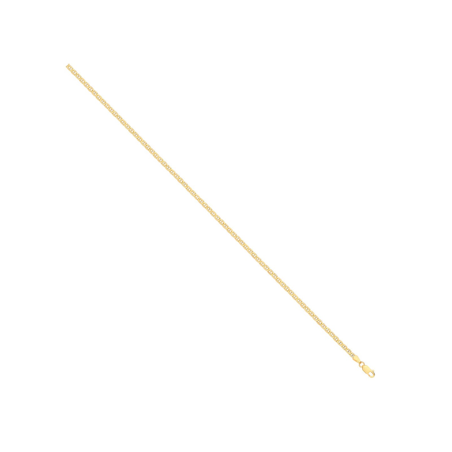 14ct Yellow Gold Hollow Flat Anchor 2.4mm Chain | Maison D'amour Luxury Fine Jewellery Collection Online