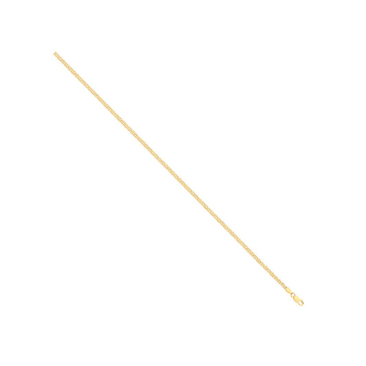 14ct Yellow Gold Hollow Flat Anchor 2.4mm Chain | Maison D'amour Luxury Fine Jewellery Collection Online