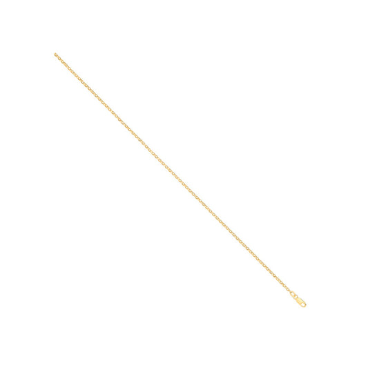 14ct Yellow Gold Hollow Round D/c Belcher 1.9mm Chain | Maison D'amour Luxury Fine Jewellery Collection Online