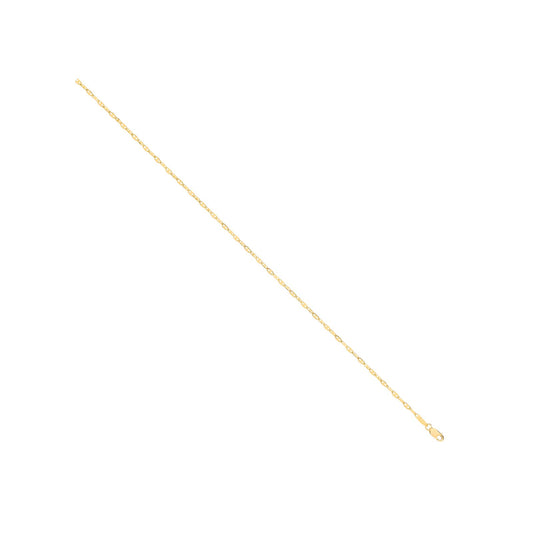 14ct Yellow Gold Hollow Shiny Anchor 2.2mm Chain | Maison D'amour Luxury Fine Jewellery Collection Online