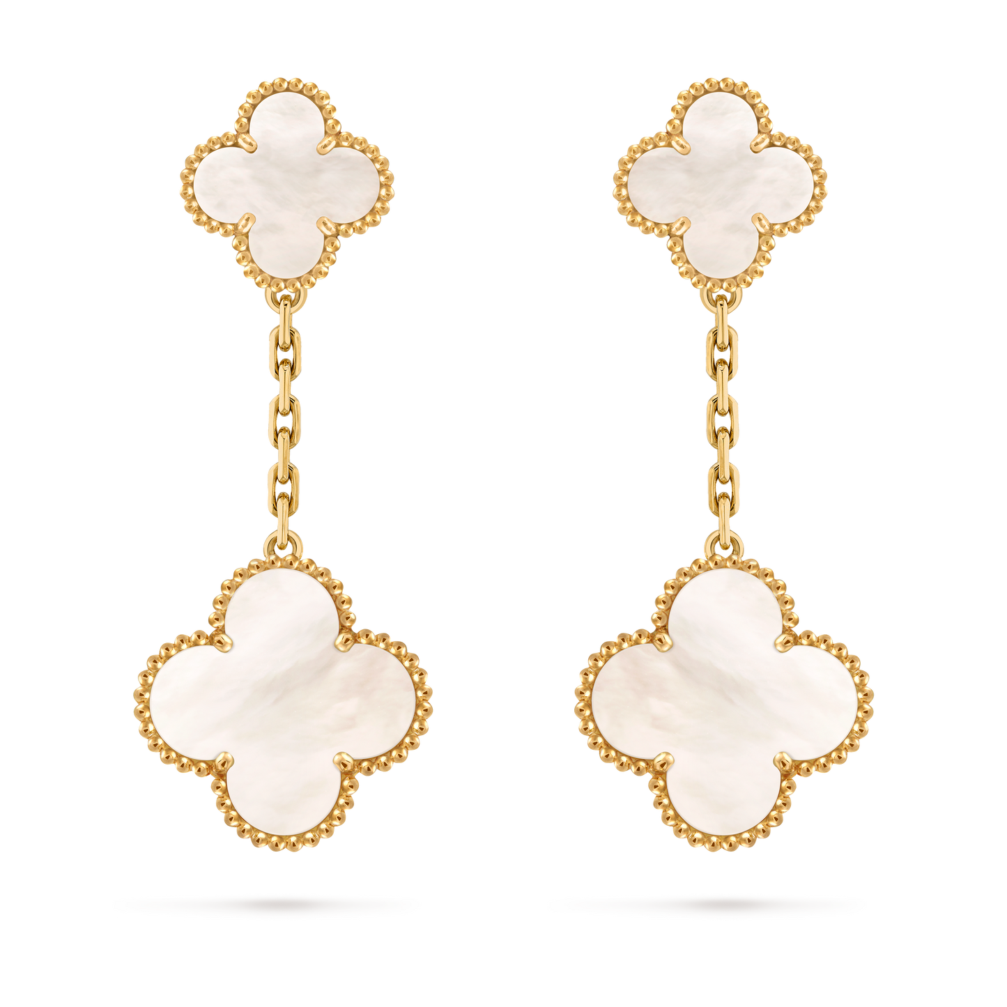 Van Cleef & Arpels Magic Alhambra earrings 2 motif Mother of Pearl