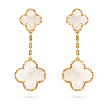 Van Cleef & Arpels Magic Alhambra earrings 2 motif Mother of Pearl