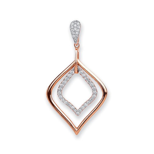 18ct Rose Gold 0.25ct Diamond Pendant | Maison D'amour Luxury Fine Jewellery Collection Online