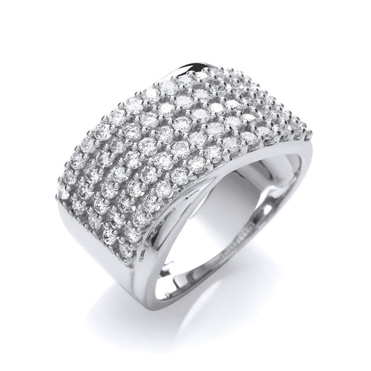 18ct White Gold  1.00ctw Diamond Half Eternity Ring | Maison D'amour Luxury Fine Jewellery Collection Online
