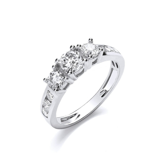 18ct White 1.00ct Diamond Ring | Maison D'amour Luxury Fine Jewellery Collection Online