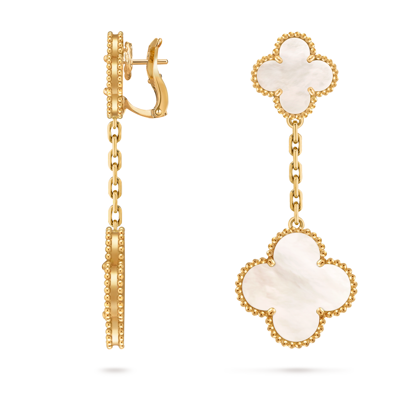 Van Cleef & Arpels Magic Alhambra earrings 2 motif Mother of Pearl
