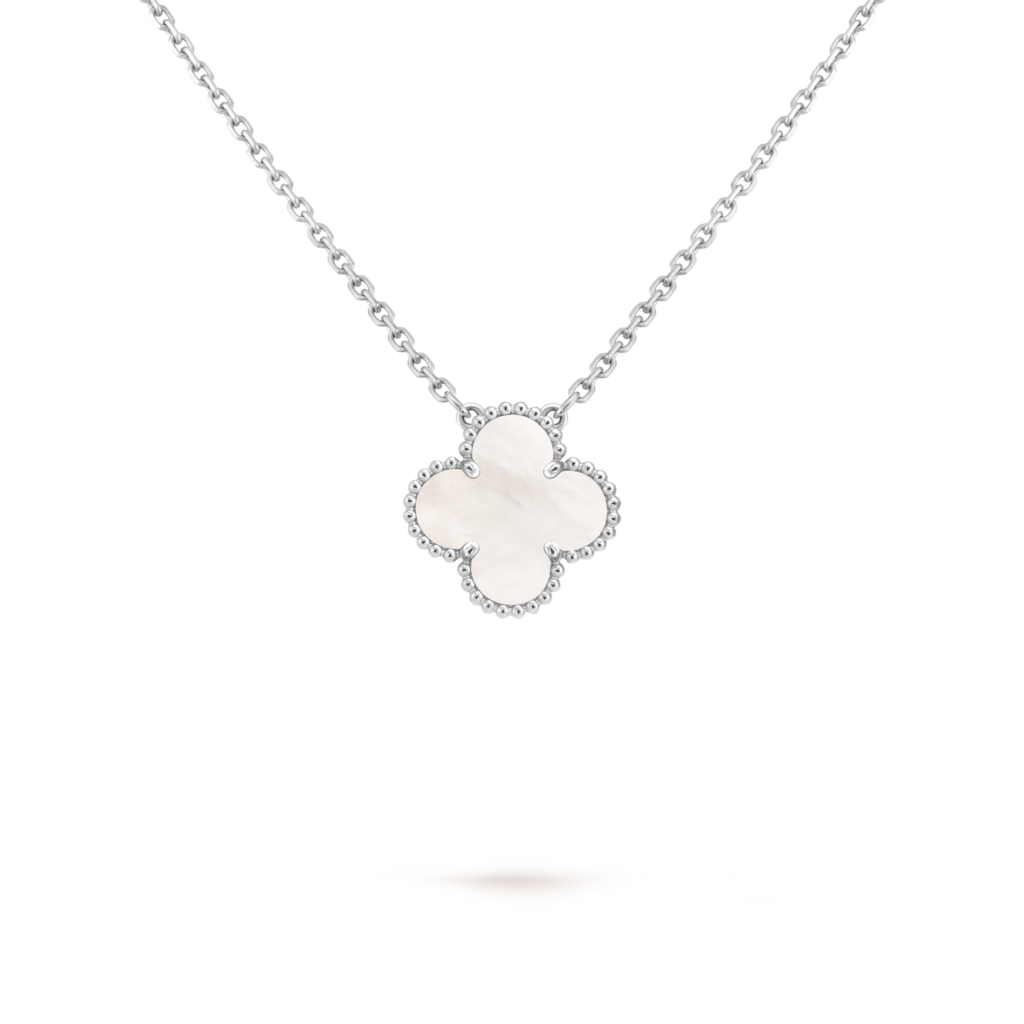 Van Cleef & Arpels Sweet Alhambra Pendant – Mother-of-Pearl, 18K White Gold (Pre-Owned)