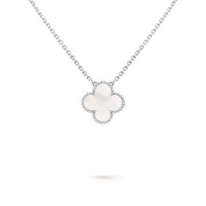 Van Cleef & Arpels Sweet Alhambra Pendant – Mother-of-Pearl, 18K White Gold (Pre-Owned)