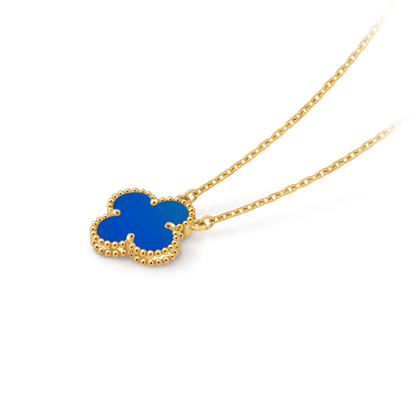 Van Cleef & Arpels Alhambra Pendant – Agate, 18K Yellow Gold (Pre-Owned)