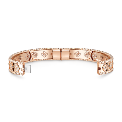 Van Cleef & Arpels Perlée Sweet Clovers Bracelet Medium Model 18K Rose Gold