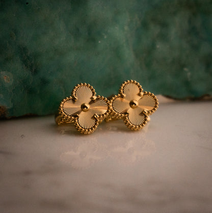 Van Cleef & Arpels Vintage Alhambra Earrings – 18K Yellow Gold (Pre-Owned)