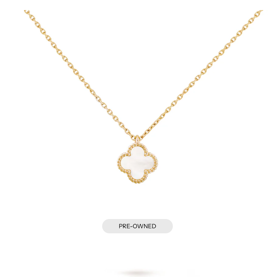 Van Cleef & Arpels Vintage&nbsp; Sweet Alhambra Pendant Mother of Pearl 18K Yellow Gold Yellow Gold