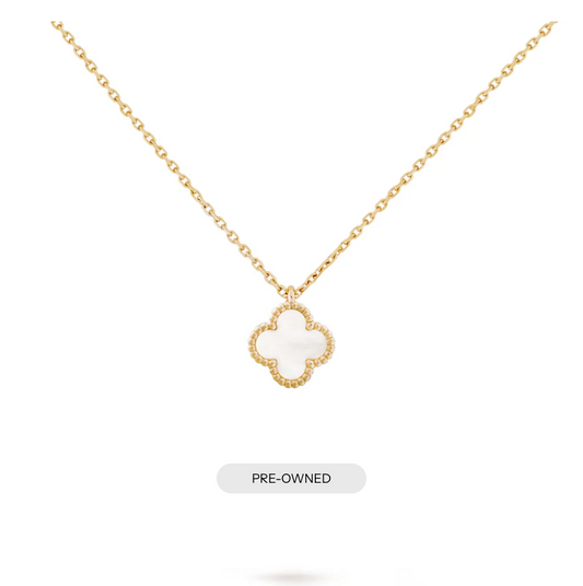 Van Cleef & Arpels Vintage&nbsp; Sweet Alhambra Pendant Mother of Pearl 18K Yellow Gold Yellow Gold