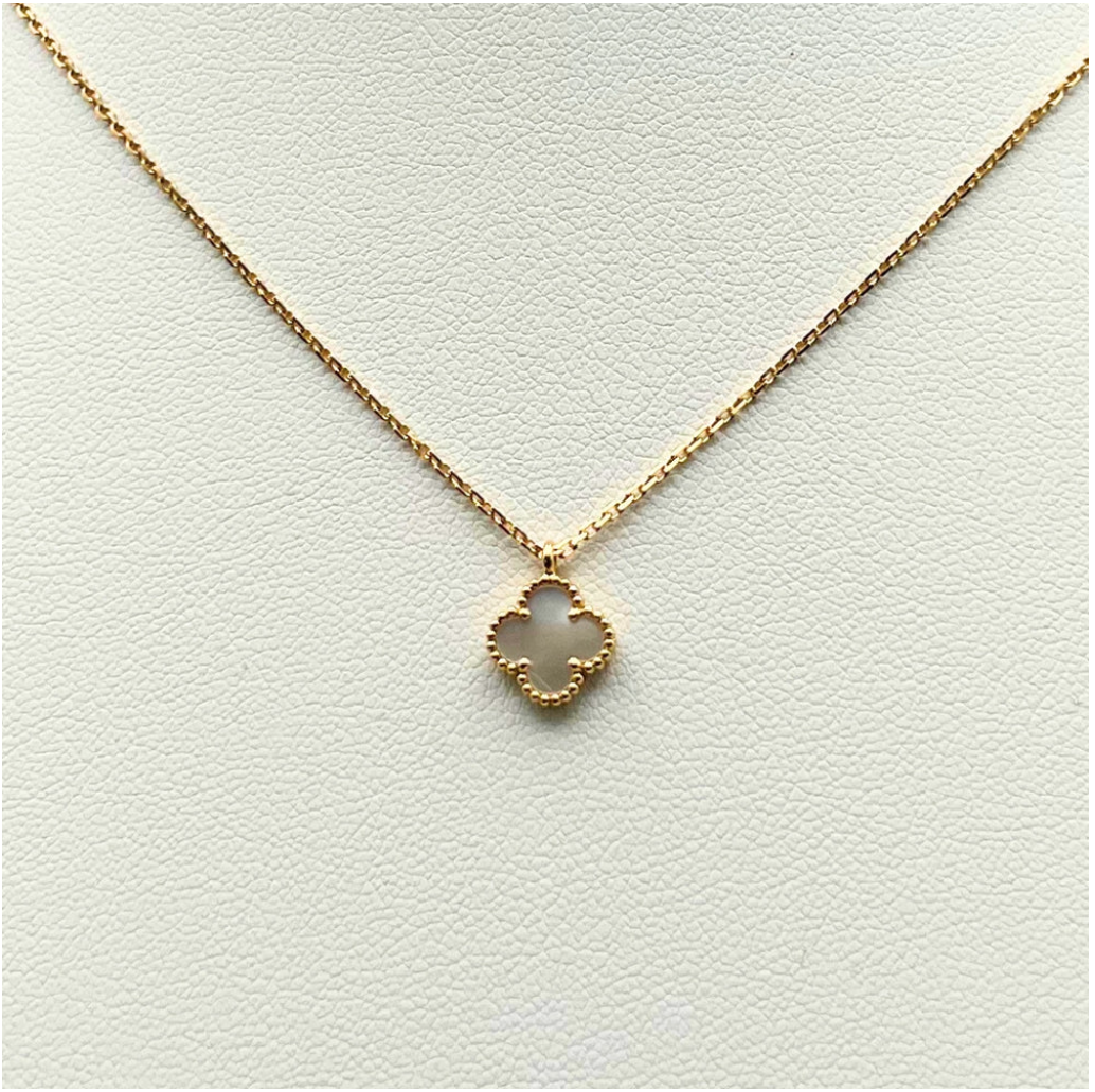 Van Cleef & Arpels Vintage&nbsp; Sweet Alhambra Pendant Mother of Pearl 18K Yellow Gold Yellow Gold