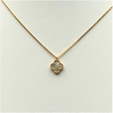 Van Cleef & Arpels Vintage&nbsp; Sweet Alhambra Pendant Mother of Pearl 18K Yellow Gold Yellow Gold