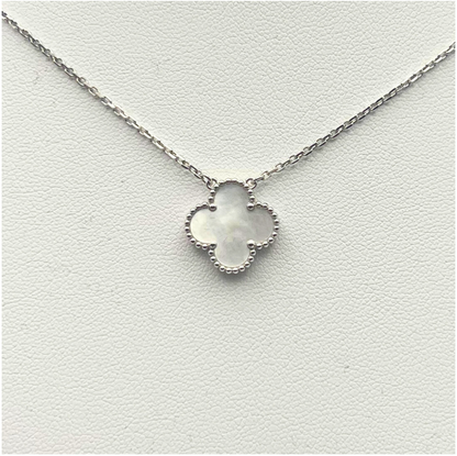 Van Cleef & Arpels Sweet Alhambra Pendant – Mother-of-Pearl, 18K White Gold (Pre-Owned)