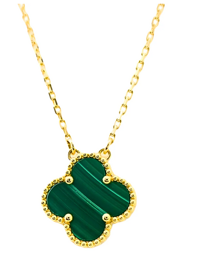 Van Cleef & Arpels Sweet Alhambra Pendant – Malachite, 18K Yellow Gold