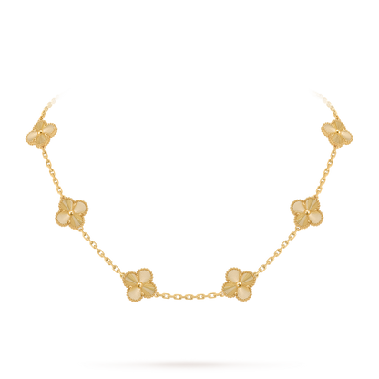 Van Cleef & Arpels Alhambra necklace 10 motifs, 18K Yellow Gold (Pre-Owned)